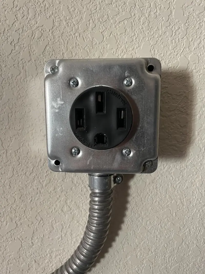 NEMA 14-50 outlet installed for Electrical Panel Upgrade in North Tustin